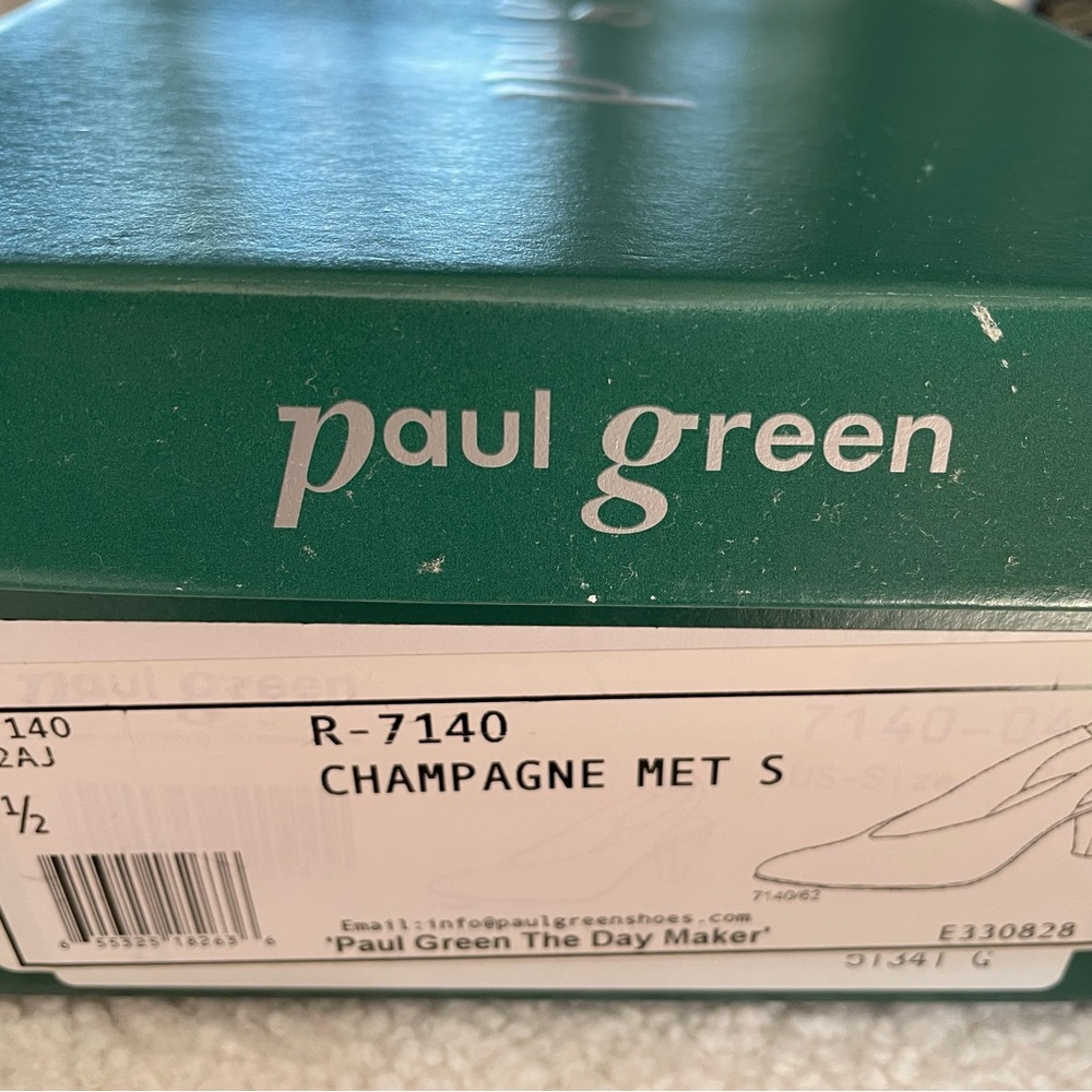 Paul Green Champagne Metallic Footwear